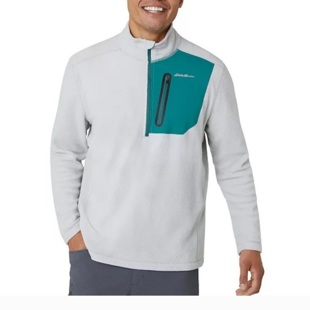 NWT Eddie Bauer Cloud Quarter Zip Fleece Size XL
